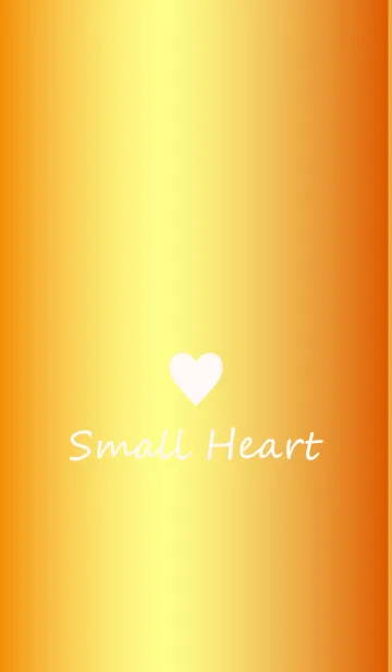 [LINE着せ替え] Small Heart *GlossyOrange*の画像1