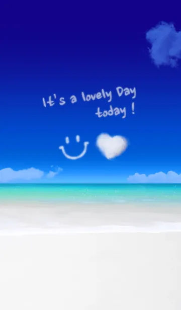 [LINE着せ替え] ラッキー海岸 今日も素敵な1日を！#freshの画像1