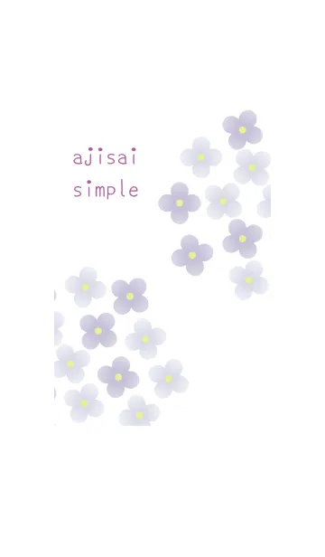 [LINE着せ替え] ajisai simple (Purple ver.) #popの画像1