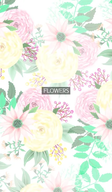 [LINE着せ替え] graphic flowers_009の画像1