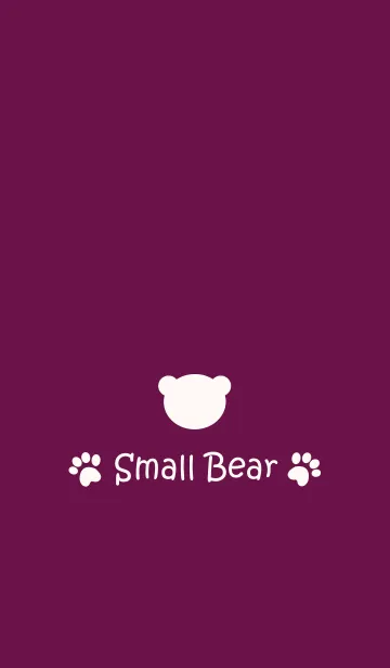 [LINE着せ替え] Small Bear *GRAPE*の画像1