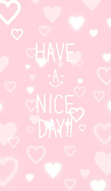 [LINE着せ替え] ハート ピンク-スマイル29-の画像1