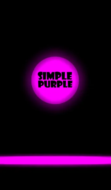 [LINE着せ替え] Simple purple in black theme v.2 (jp)の画像1