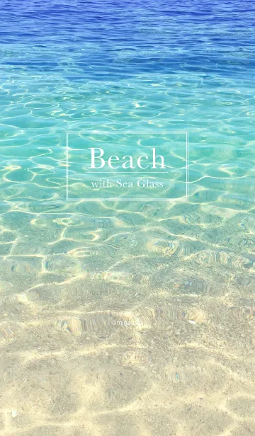 [LINE着せ替え] beach with sea glass #freshの画像1