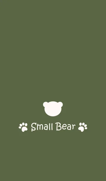 [LINE着せ替え] Small Bear *MilitaryGreen*の画像1