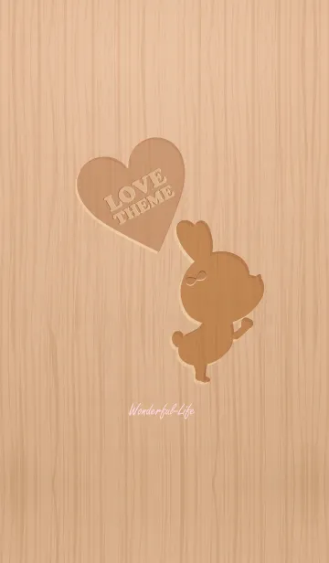 [LINE着せ替え] WOOD LOVE THEME GIRL 2.の画像1