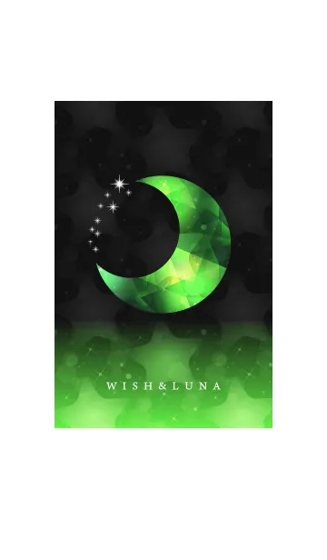 [LINE着せ替え] WISH＆LUNA -月の光に願いを- GREENの画像1