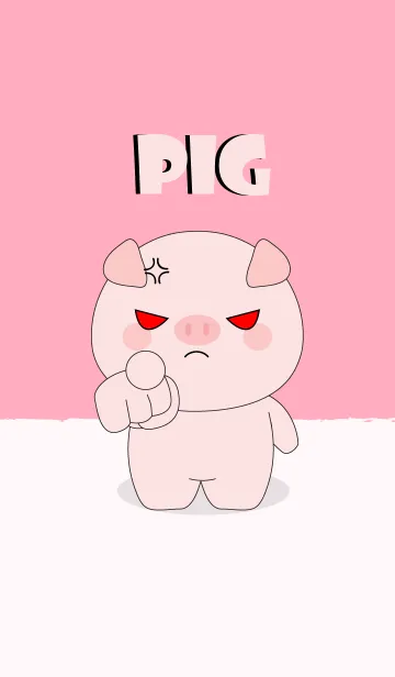 [LINE着せ替え] I Love Cute Pink Pig (jp)の画像1