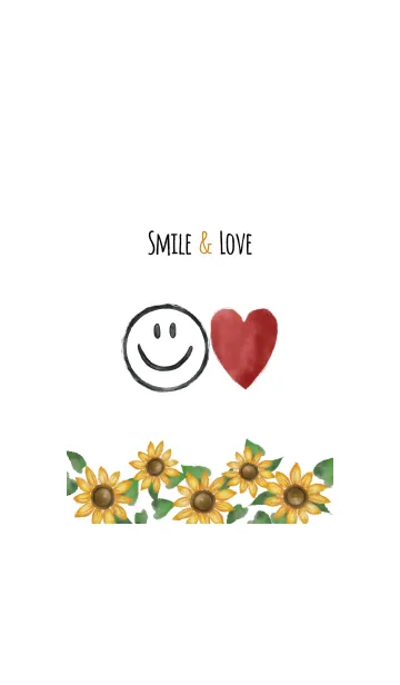 [LINE着せ替え] オレンジ / 夏のスマイル #popの画像1