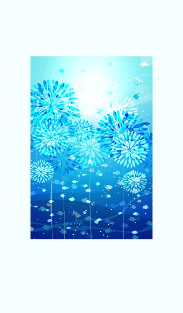 [LINE着せ替え] 海の中の花火#freshの画像1