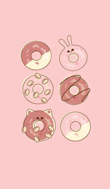 [LINE着せ替え] Yummy donuts 3の画像1