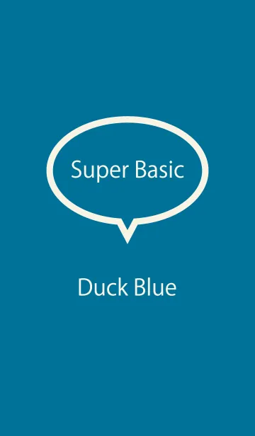 [LINE着せ替え] Super Basic Duck Blue #coolの画像1