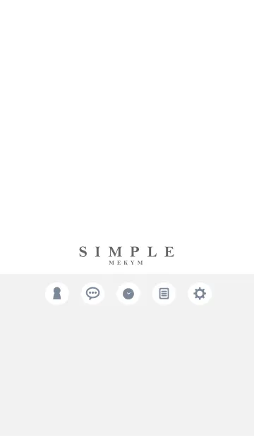 [LINE着せ替え] NATURAL SIMPLE ICON WHITE 17 -MEKYM-の画像1