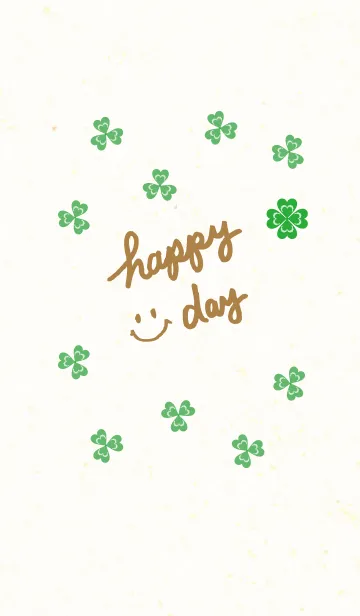 [LINE着せ替え] 幸運のクローバー-スマイル10-の画像1