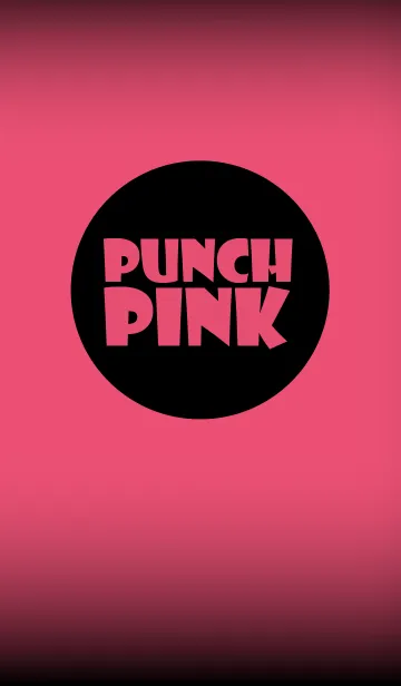 [LINE着せ替え] Punch Pink in black theme vr.2 (jp)の画像1