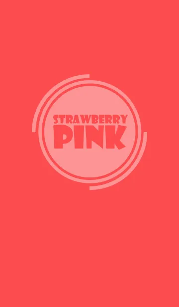 [LINE着せ替え] Simple strawberry pink Theme v.4 (jp)の画像1