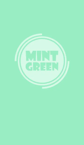 [LINE着せ替え] Simple mint green Theme v.4 (jp)の画像1