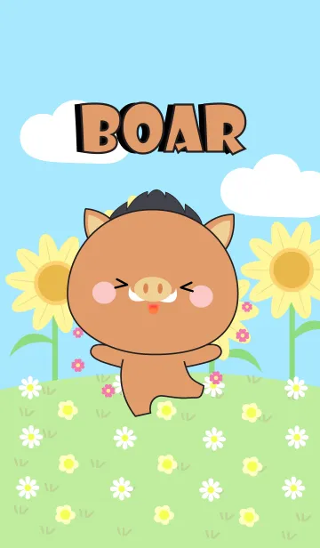 [LINE着せ替え] Happy Boar Land Theme (jp)の画像1