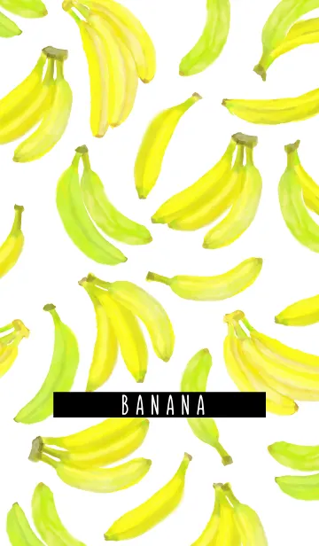 [LINE着せ替え] 水彩画バナナ#freshの画像1