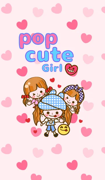 [LINE着せ替え] 【♥Popなキュートガール1（Cute Girl)】の画像1