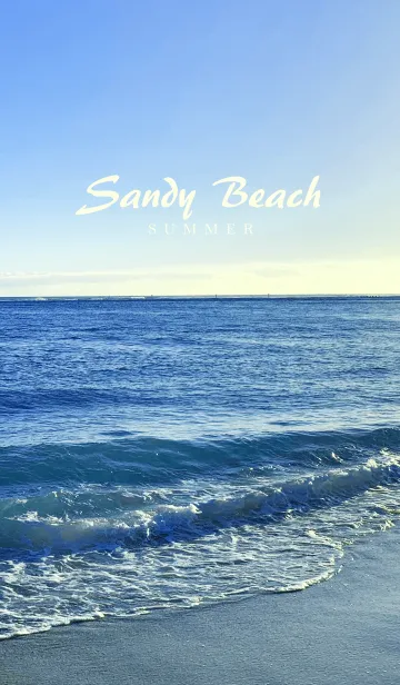 [LINE着せ替え] Sandy Beach -BLUE- #freshの画像1