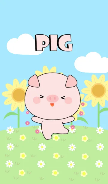 [LINE着せ替え] Happy Pig Land Theme (jp)の画像1