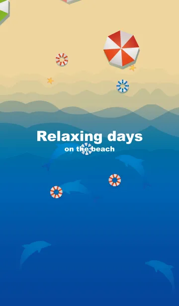 [LINE着せ替え] Relaxing days on the beachの画像1