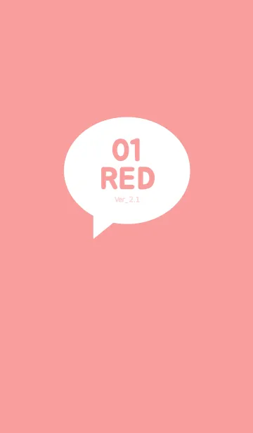 [LINE着せ替え] simple red01の画像1