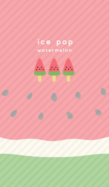 [LINE着せ替え] アイスバー*すいか#freshの画像1