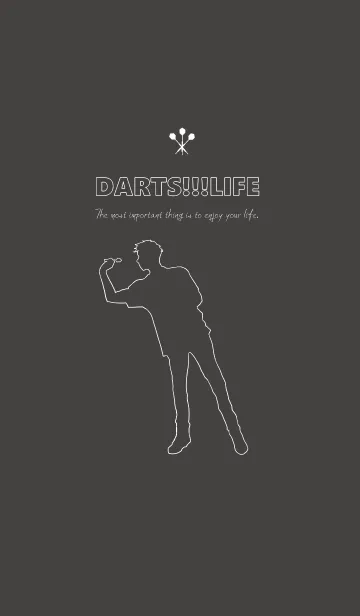 [LINE着せ替え] ダーツ！！！LIFE Ver.Blackの画像1