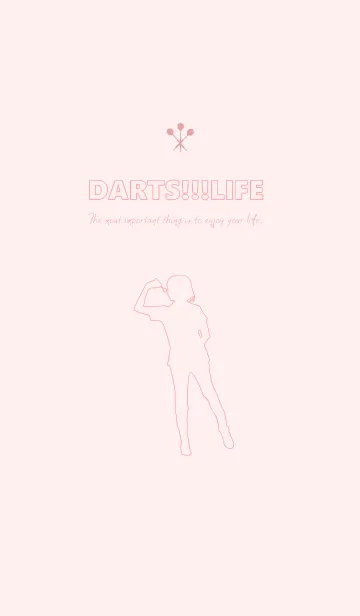 [LINE着せ替え] ダーツ！！！LIFE Ver.Pinkの画像1
