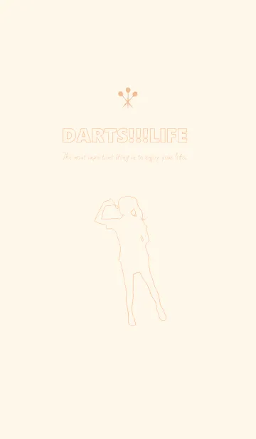 [LINE着せ替え] ダーツ！！！LIFE Ver.Orangeの画像1