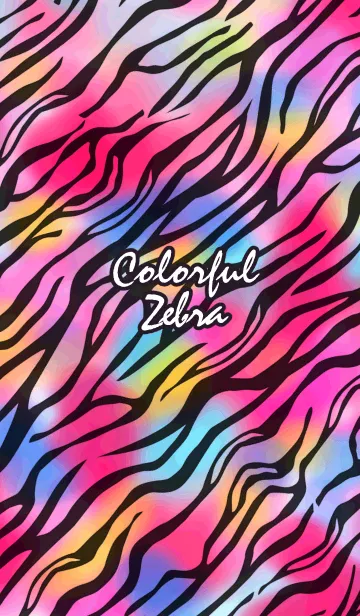 [LINE着せ替え] Colorful zebraの画像1