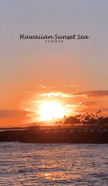 [LINE着せ替え] Hawaiian Sunset Sea #coolの画像1