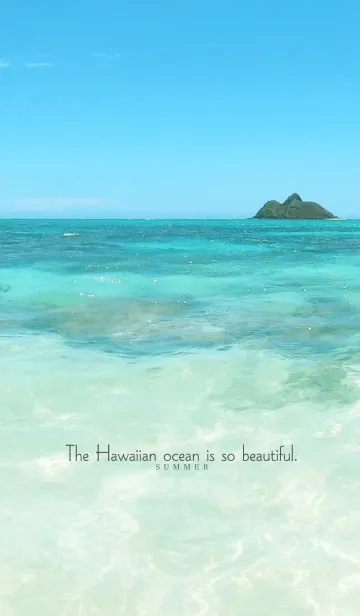 [LINE着せ替え] The Hawaiian ocean is so beautiful #coolの画像1