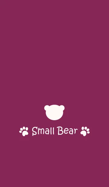 [LINE着せ替え] Small Bear *DarkRaspberry*の画像1