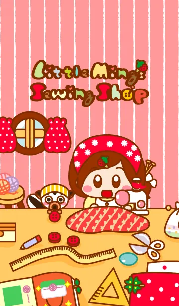 [LINE着せ替え] Little Ming's Sewing Shop (Sewing Time)の画像1