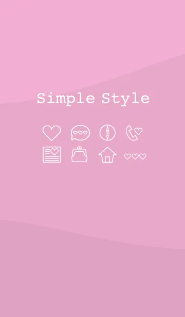 [LINE着せ替え] シンプル スタイル（ピンク）の画像1