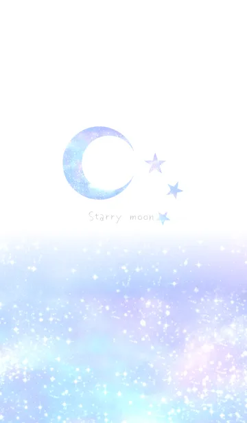 [LINE着せ替え] ゆめかわいい星空と月#popの画像1