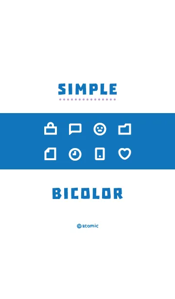 [LINE着せ替え] シンプルバイカラー [蒼白] No.207の画像1