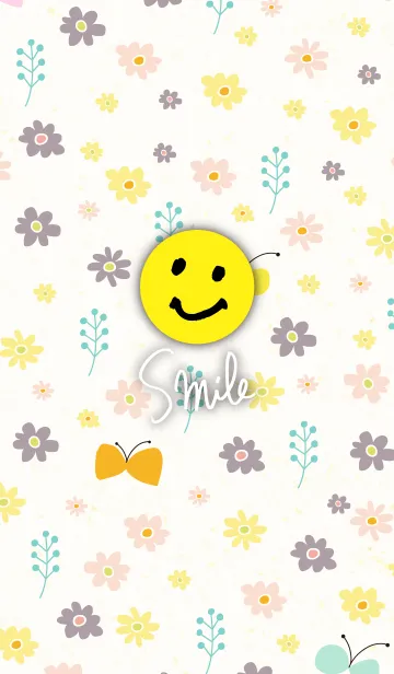 [LINE着せ替え] 北欧風 お花7- スマイル20-の画像1