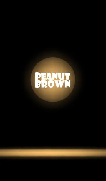 [LINE着せ替え] peanut brown in black theme vr.2 (jp)の画像1