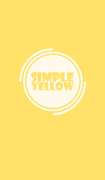 [LINE着せ替え] Simple Yellow Theme v.4 (jp)の画像1