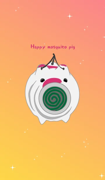 [LINE着せ替え] happy mosquito pig #popの画像1