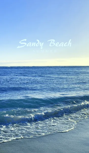 [LINE着せ替え] Sandy Beach -BLUE- 2 #freshの画像1