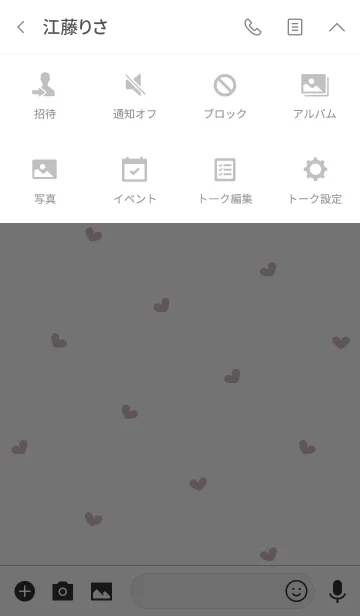 [LINE着せ替え] ミニハート:ワンポイント#popの画像4