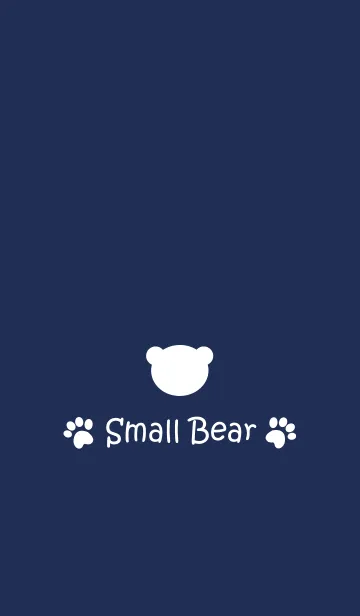 [LINE着せ替え] Small Bear *Navy+White*の画像1
