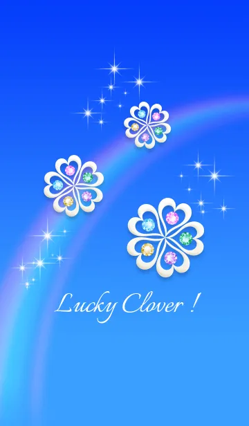 [LINE着せ替え] 運気上昇☆彡青空と幸運のクローバー！#popの画像1