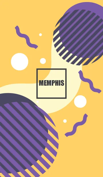 [LINE着せ替え] Memphis Flat (Yellow)の画像1