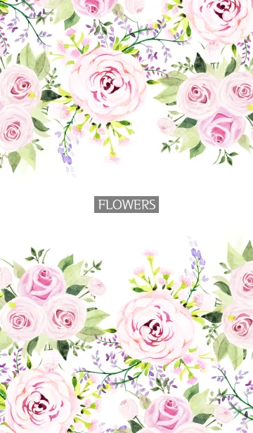 [LINE着せ替え] water color flowers_944の画像1